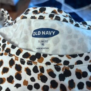 Old Navy Leopard Print Shirt